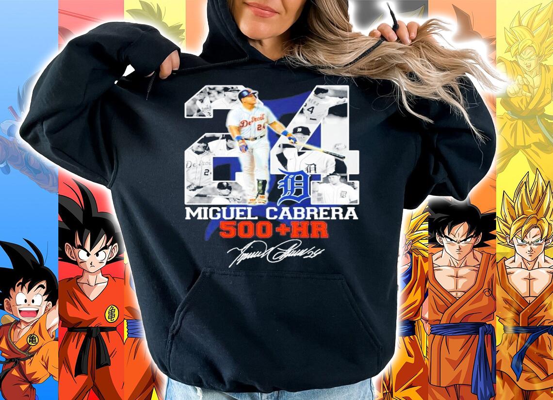 24 Miguel Cabrera 500 HR signature t-shirt hoodie