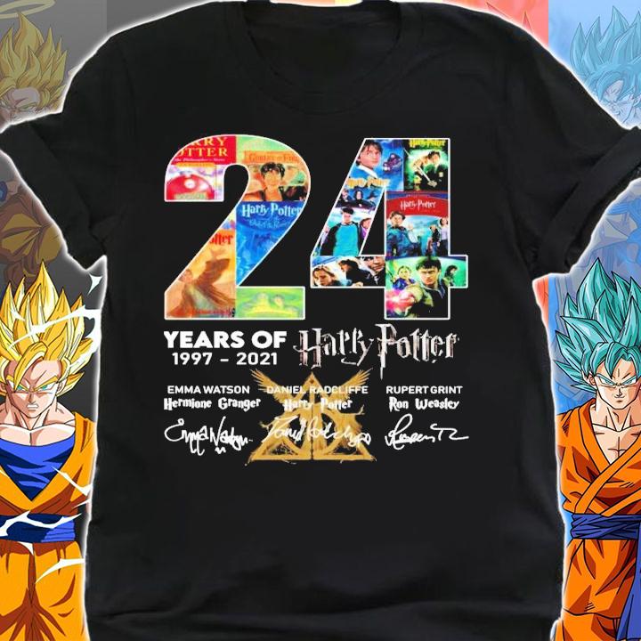 24 years of 1997-2021 Harry Potter t-shirt shirt