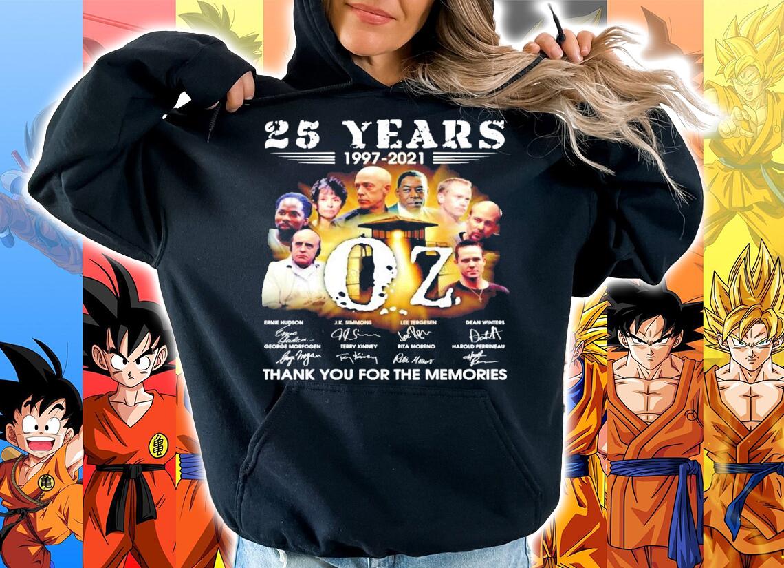 25 years 1997-2021 OZ band Signatures Thank You For The Memories Shirt t-shirt hoodie