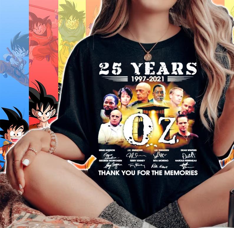 25 years 1997-2021 OZ band Signatures Thank You For The Memories Shirt t-shirt woman shirt