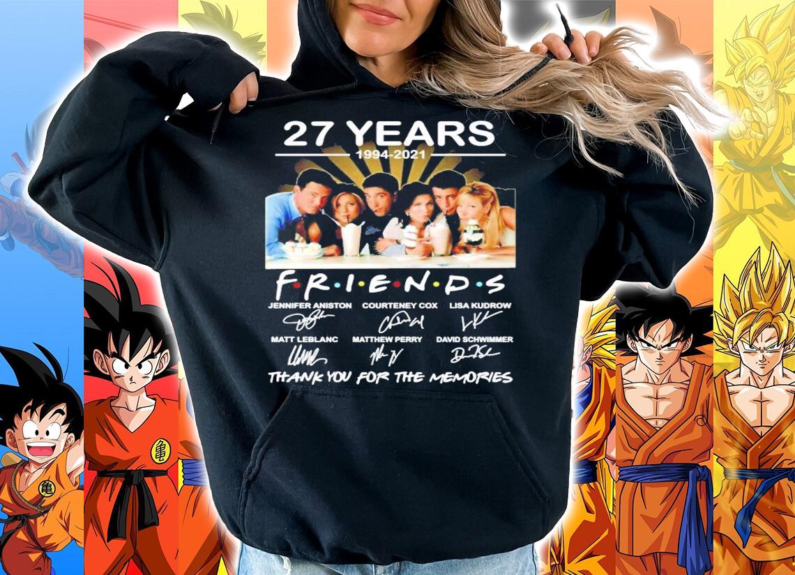 27 years 1994-2021 FRIENDS TV Show signatures t-shirt hoodie