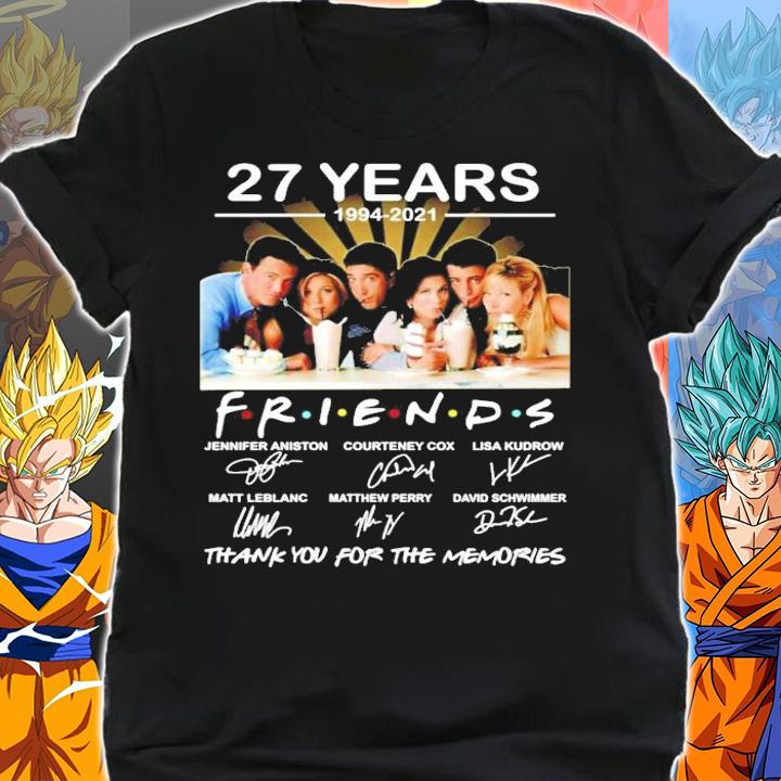 27 years 1994-2021 FRIENDS TV Show signatures t-shirt shirt