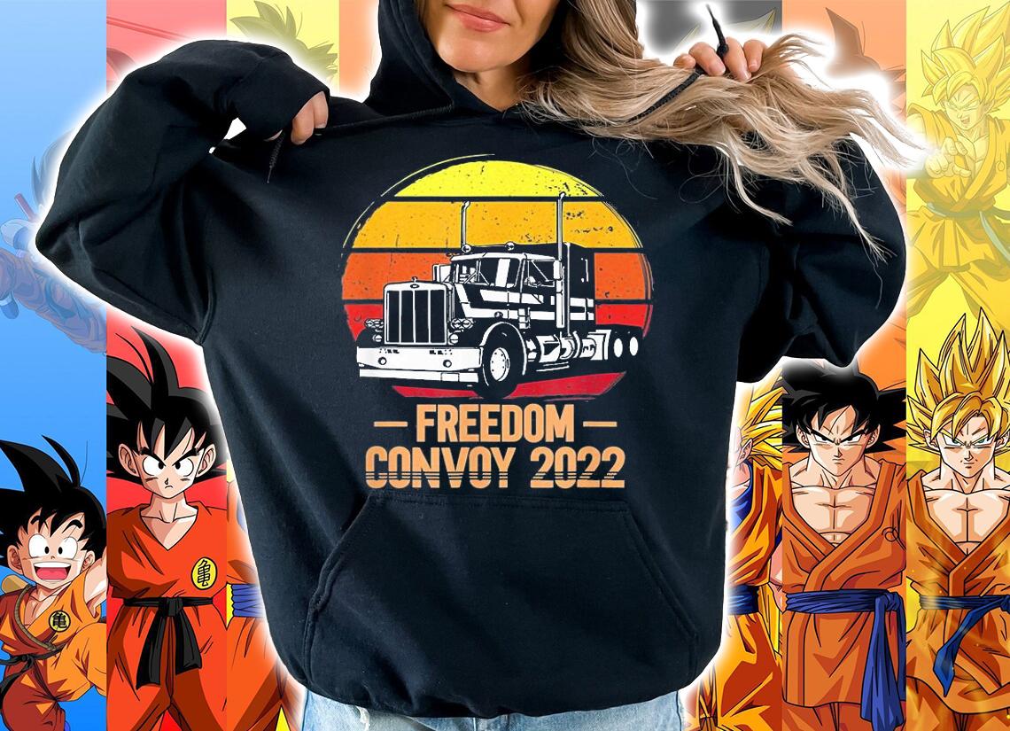 Canada Freedom Convoy 2022 Canadian Truckers Support Gift Design T-Shirt hoodie