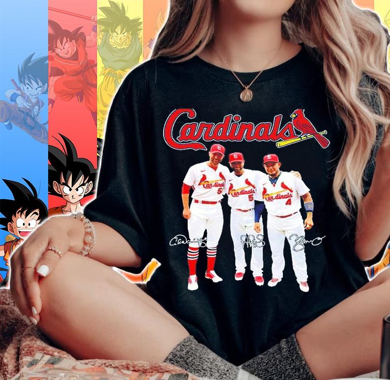 Cardinals Adam Wainwright Albert Pujols And Yadier Molina Signature T-Shirt woman shirt