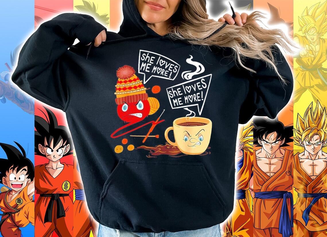 Crochet Coffee She Loves Me More Than I Love Her Shirt hoodie