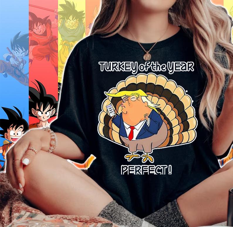 Donald Trump Thanksgiving Turkey T-Shirt woman shirt
