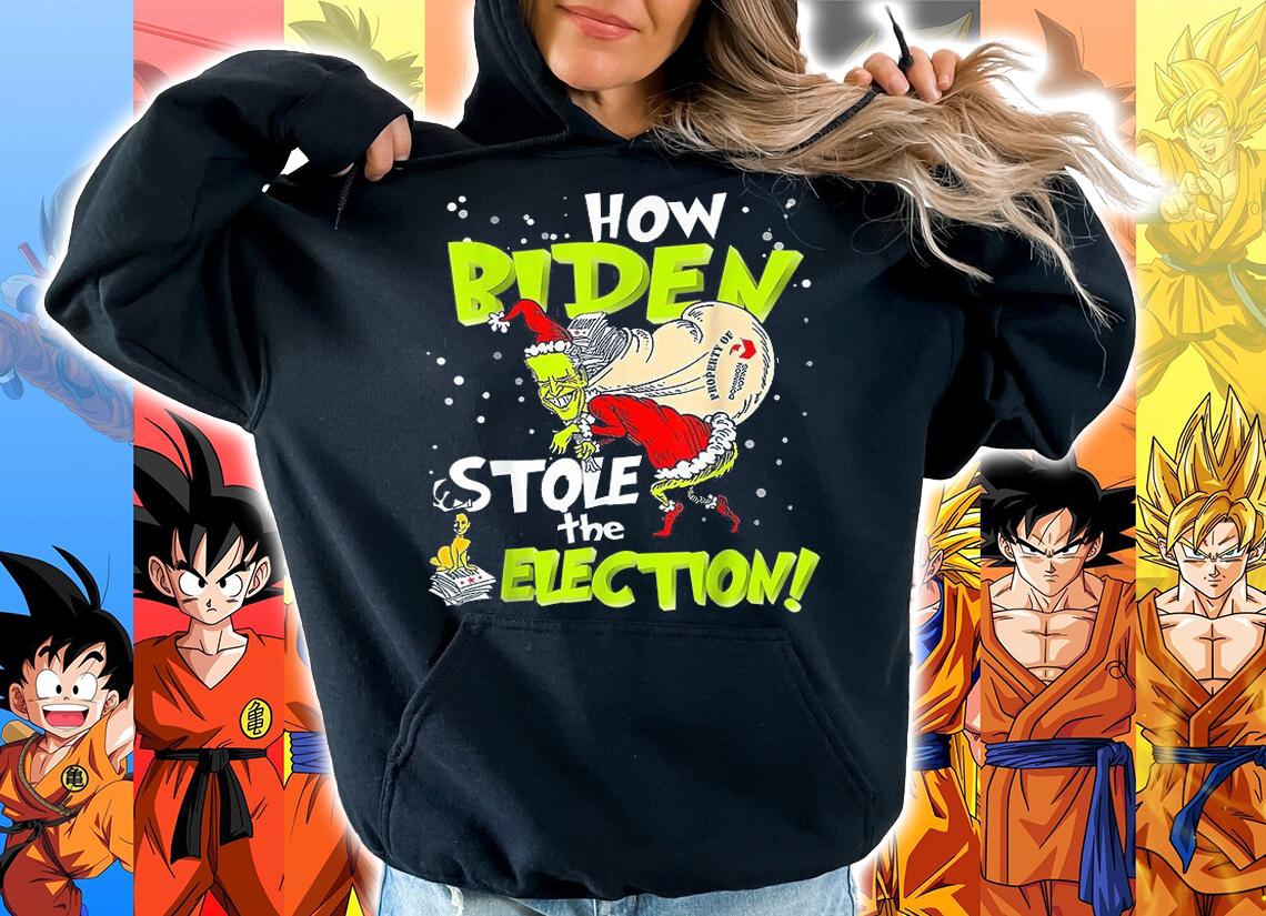 Funny AntiBiden How Biden Stole The Election Christmas T-Shirt hoodie