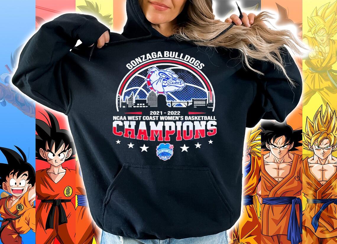 Gonzaga Bulldogs NCAA West Coast Women's Basketball 2021-2022 Champions Shirt hoodie