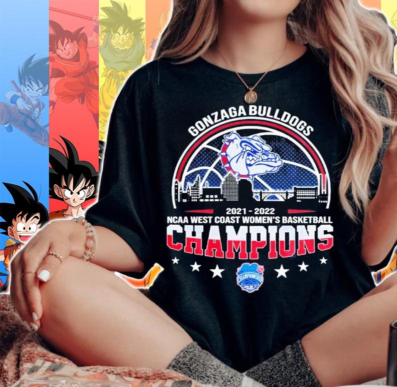 Gonzaga Bulldogs NCAA West Coast Women's Basketball 2021-2022 Champions Shirt woman shirt
