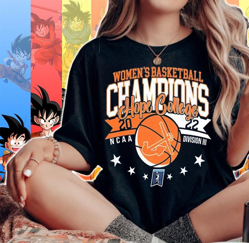 Hope College 2022 NCAA Division III Women's Basketball National Champions T-Shirt woman shirt