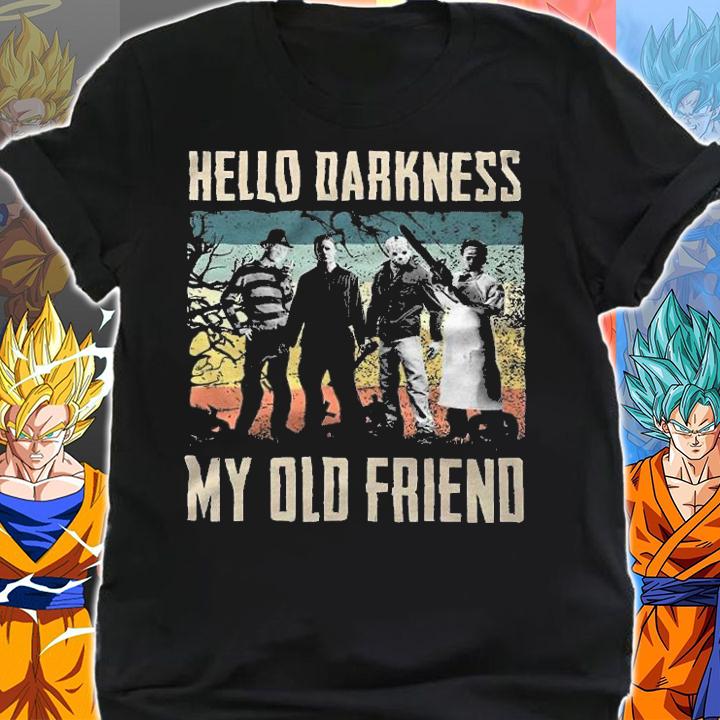 Horror Characters Hello Darkness My Old Friend Vintage Shirt shirt