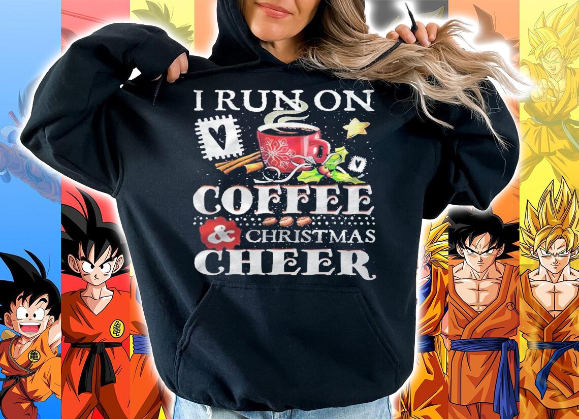 I Run On Coffee And Christmas Cheer T-Shirt hoodie