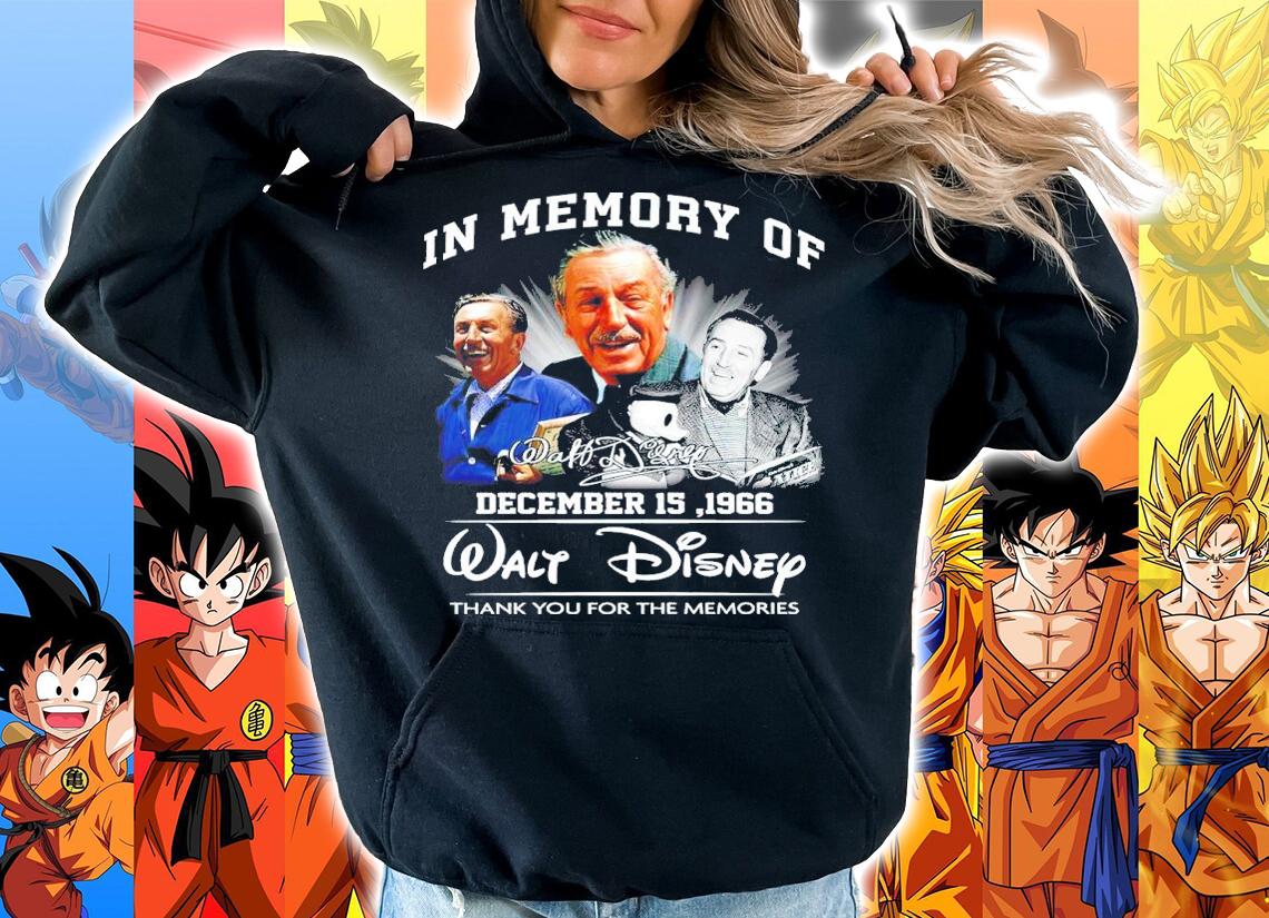 In My Memory Of December 15 1966 Walt Disney Signatures Thank You For The Memories Shirt hoodie