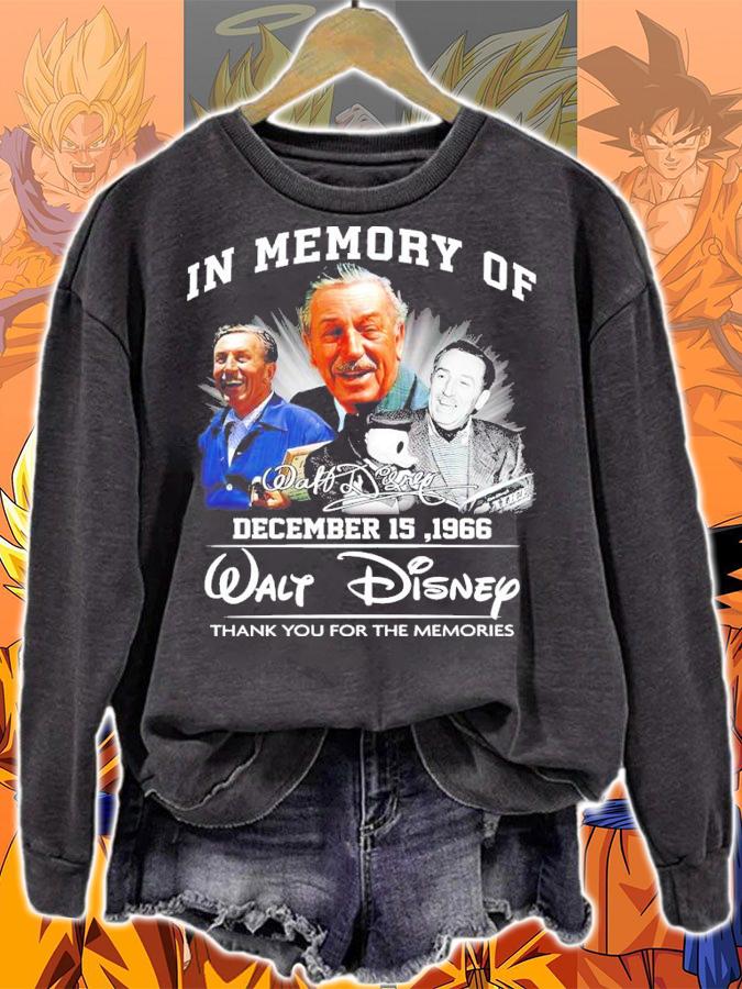 In My Memory Of December 15 1966 Walt Disney Signatures Thank You For The Memories Shirt sweatshirt