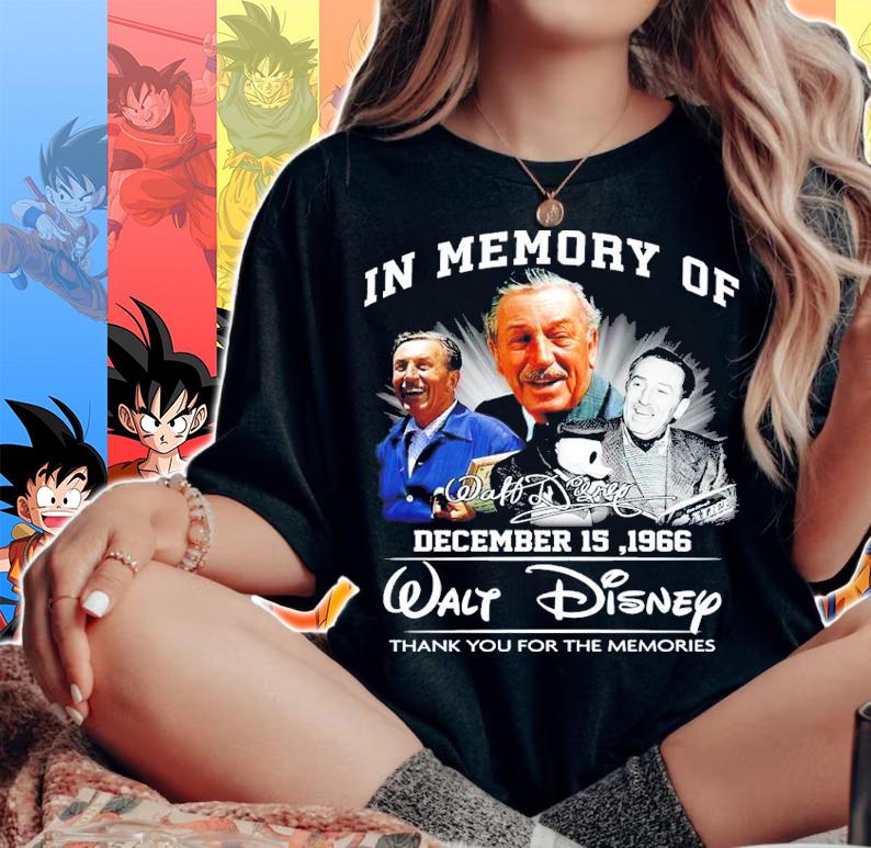 In My Memory Of December 15 1966 Walt Disney Signatures Thank You For The Memories Shirt woman shirt