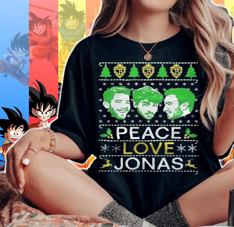 Jonas Brothers peace love Jonas T-shirt woman shirt
