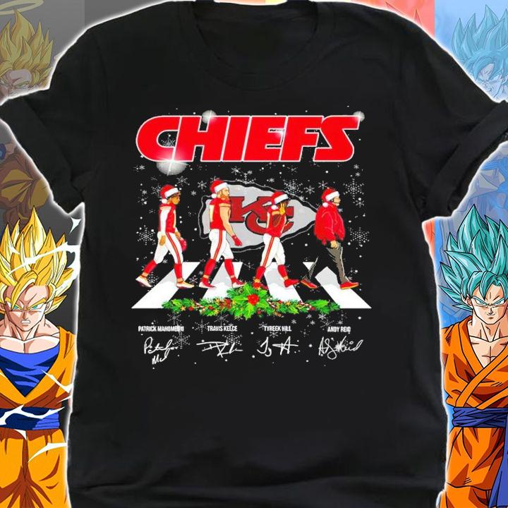 Kansas City Chiefs Christmas Abbey Road Signatures Shirt shirt