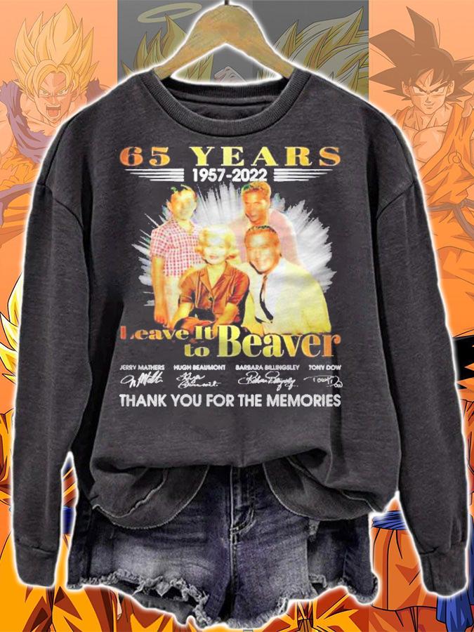 Leave It To Beaver 65 Years Thank You For The Memories Signatures Shirt sweatshirt