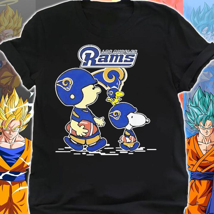 Los Angeles Rams Peanuts Characters T-Shirt shirt