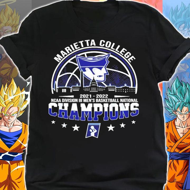 Marietta College NCAA Division III Men's Basketball National Champions 2021-2022 Shirt shirt