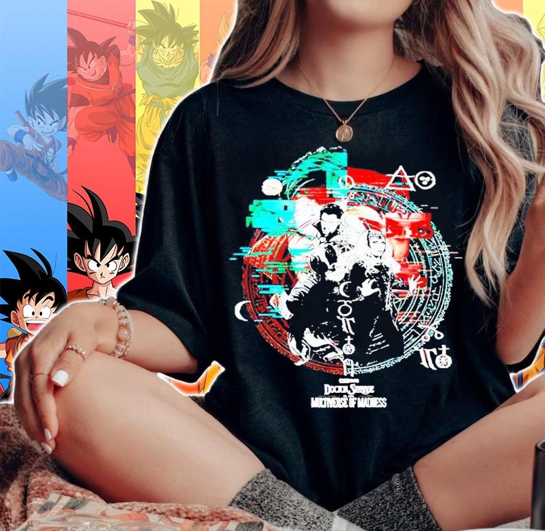 Marvel Doctor Strange 2 Strange And Scarlet Witch Glitch Shirt woman shirt