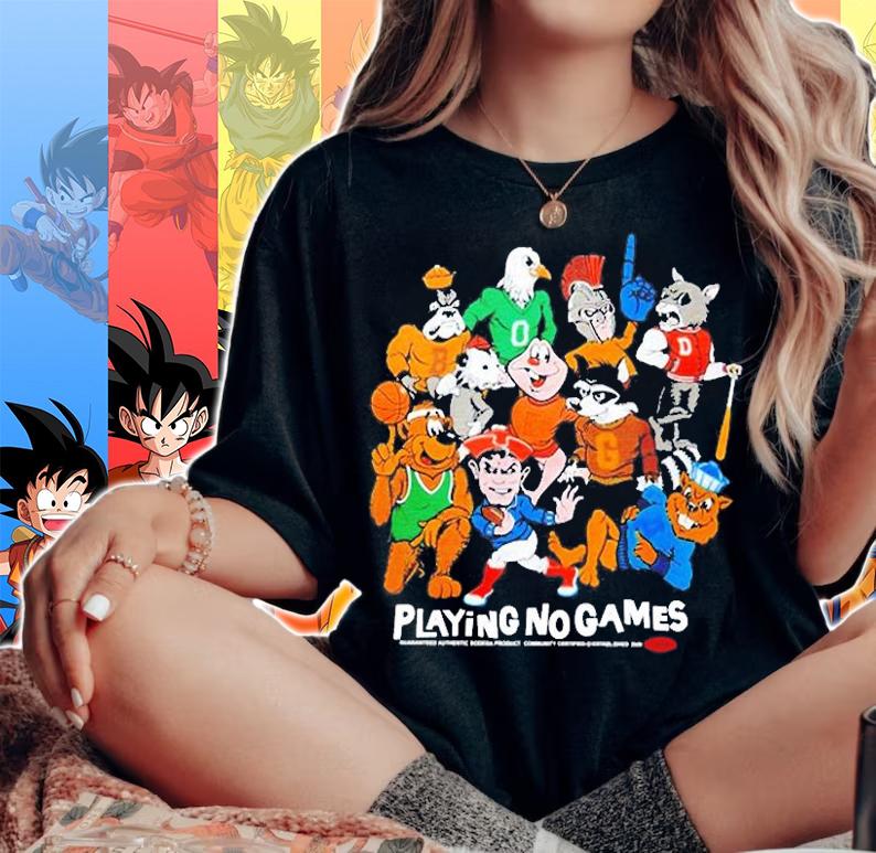 Mascot Playing No Games T-Shirt woman shirt