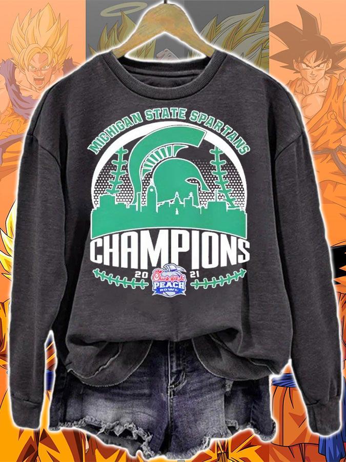 Michigan State Spartans Champions 2021 Chick-Fil-A Peach Bowl Shirt sweatshirt