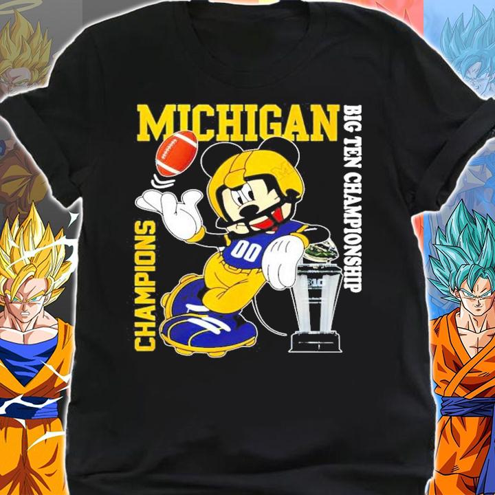 Mickey Michigan Wolverines 2021 NCAA Big Ten Conference Championship Football Shirt shirt