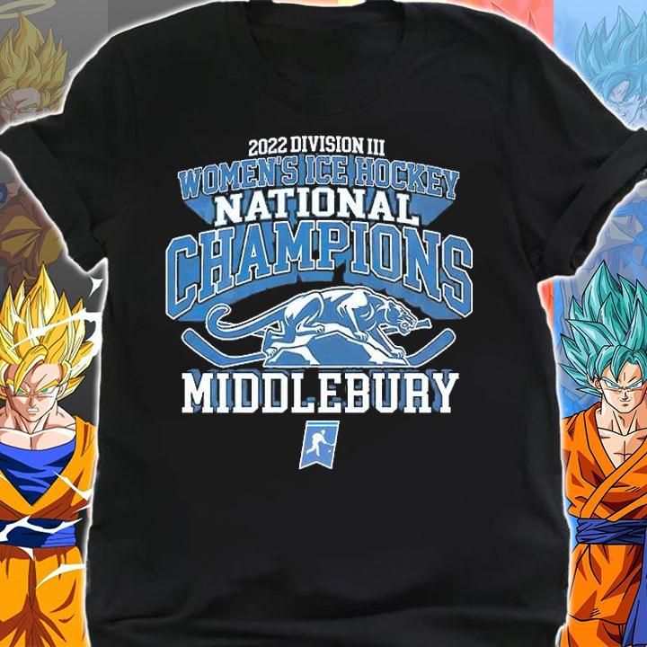 Middlebury College NCAA Division III Women's ICE Hockey National Champions 2022 T-Shirt shirt