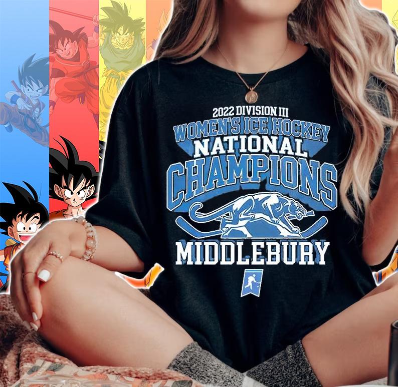 Middlebury College NCAA Division III Women's ICE Hockey National Champions 2022 T-Shirt woman shirt