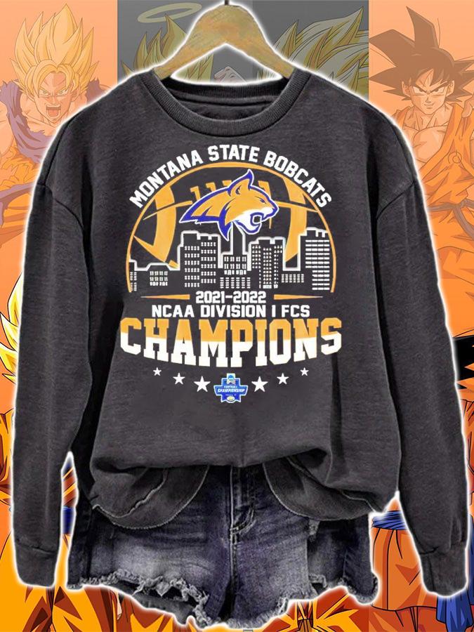 Montana State Bobcats 2021 2022 NCAA Division I Football Championship Subdivision FCS Champions Shirt sweatshirt