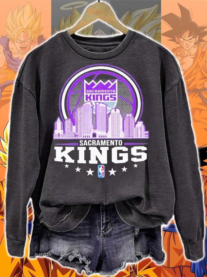 Sacramento Kings NBA City Skyline T-Shirt sweatshirt