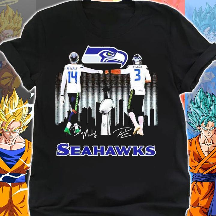 Seahawks Metcalf and Wilson signature shirt shirt