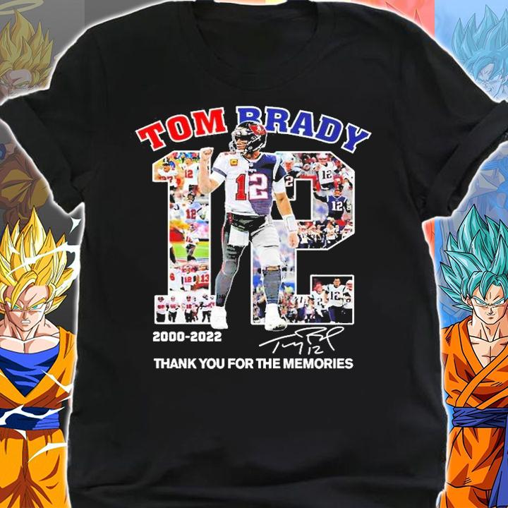 Tom Brady 2020 2022 Signature Thank You For The Memories T-Shirt shirt