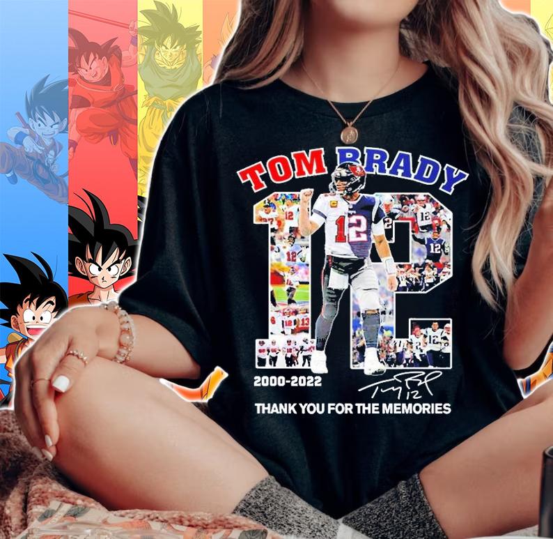 Tom Brady 2020 2022 Signature Thank You For The Memories T-Shirt woman shirt