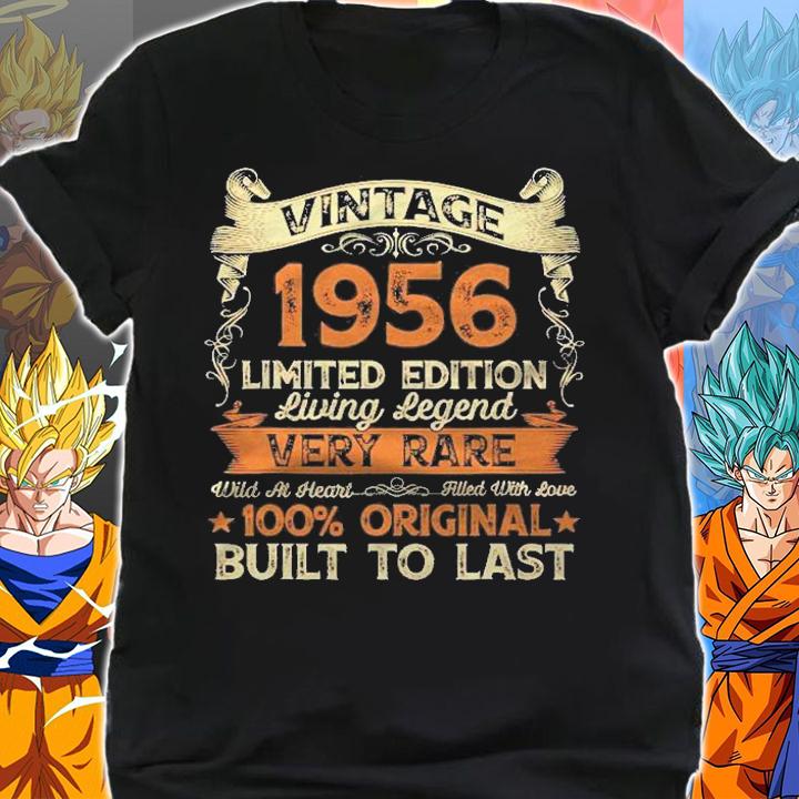 Vintage 1956 Limited Edition 65 Years Old 65Th Birthday Men Shirt shirt