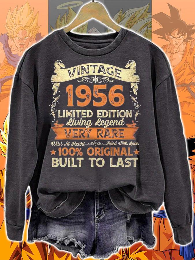 Vintage 1956 Limited Edition 65 Years Old 65Th Birthday Men Shirt sweatshirt