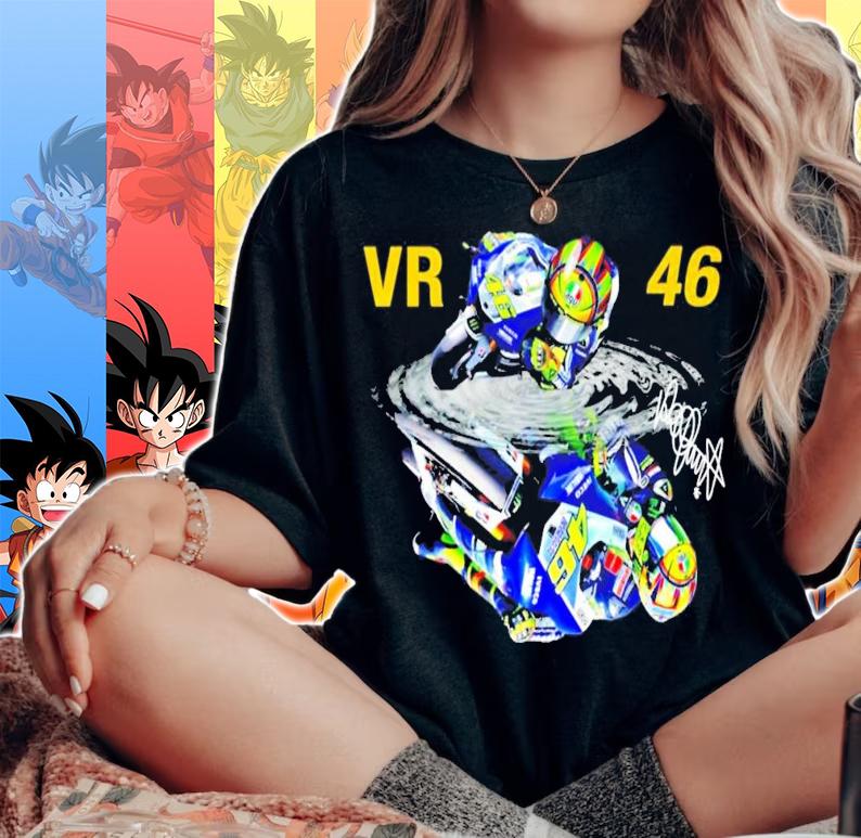 Reflection Water Mirror Valentino Rossi 46 signature t-shirt woman shirt