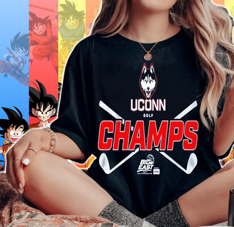 UConn Golf Champs Apparel Men's Golf shirt t-shirt woman shirt