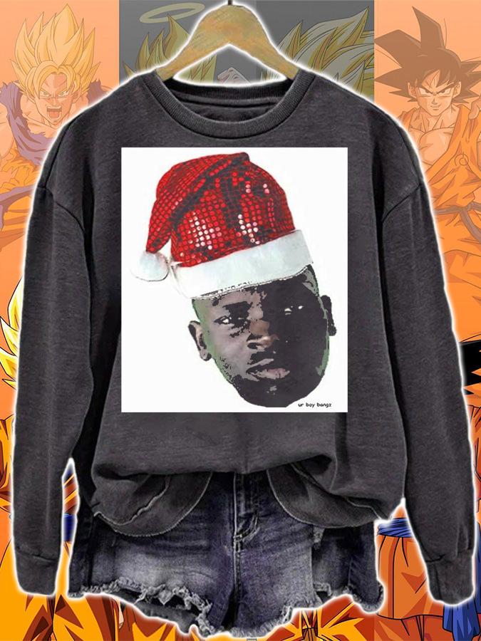 Ur Boy Bangz Santa Hat Christmas t-shirt sweatshirt