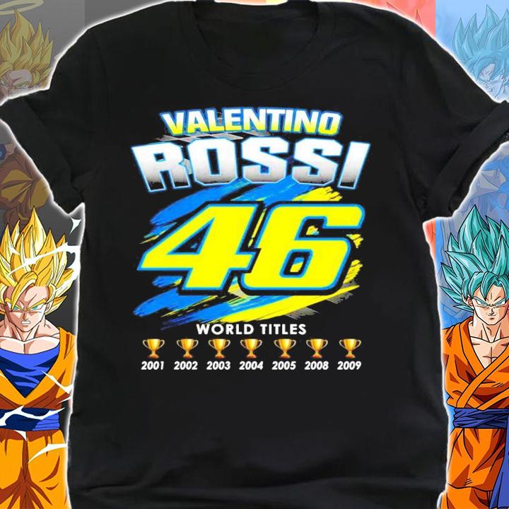 Valentino Rossi 46 world titles t-shirt shirt