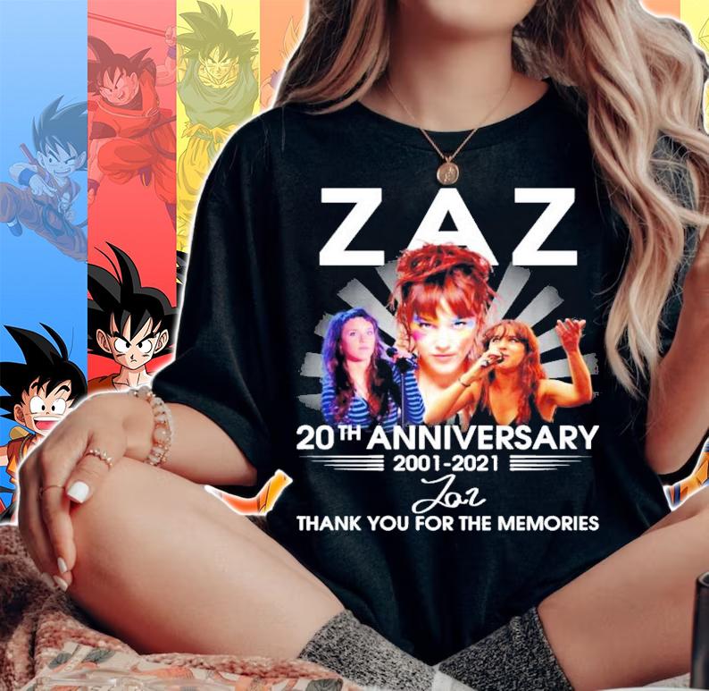 Zaz 20th Anniversary 2001 2021 Signature Thank You For The Memories t-shirt woman shirt