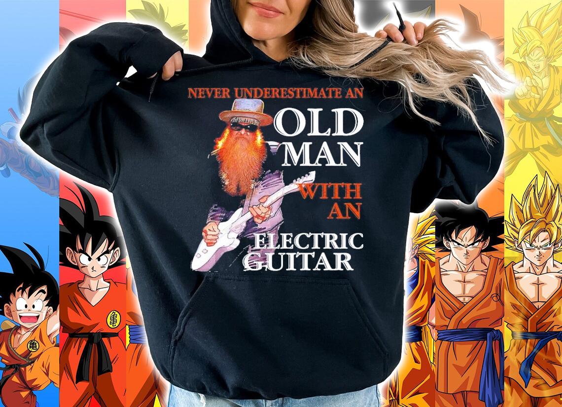 Dusty Hill Never underestimate an old man with an electric guitar zz top t-shirt hoodie