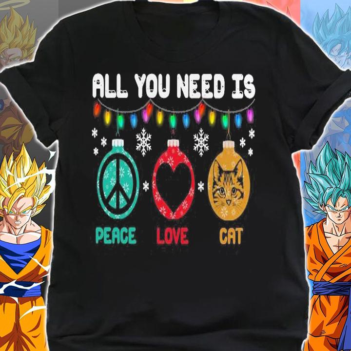 Need Peace Love Cat Sweater t-shirt shirt
