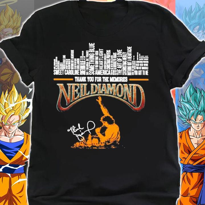 Neil Diamond thank you for the memories shirt shirt