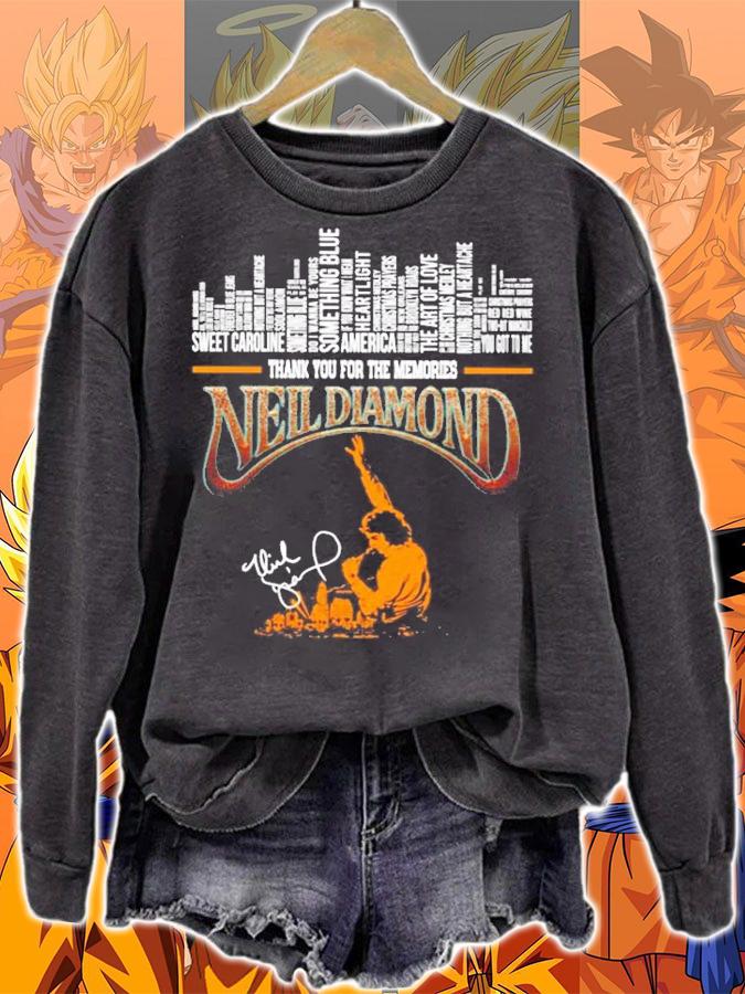 Neil Diamond thank you for the memories shirt sweatshirt