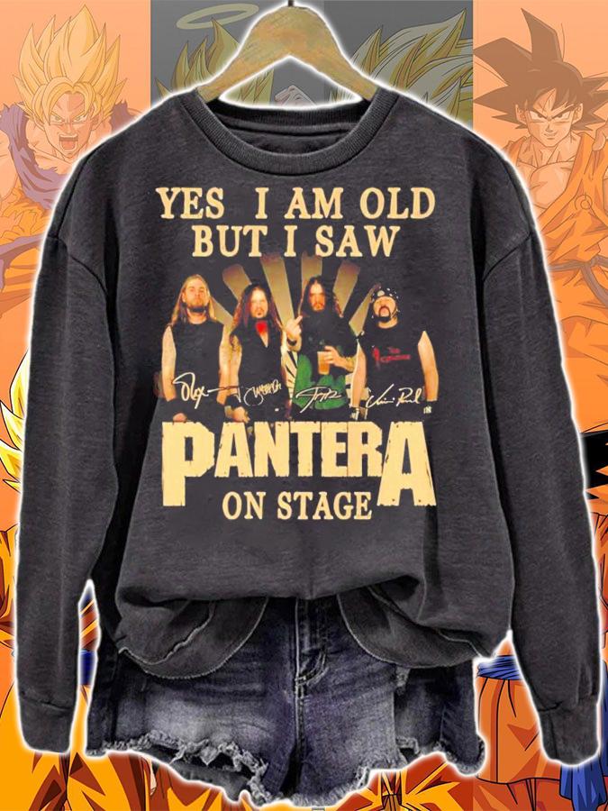 Yes I am old but I saw Pantera on stage signatures shirt sweatshirt