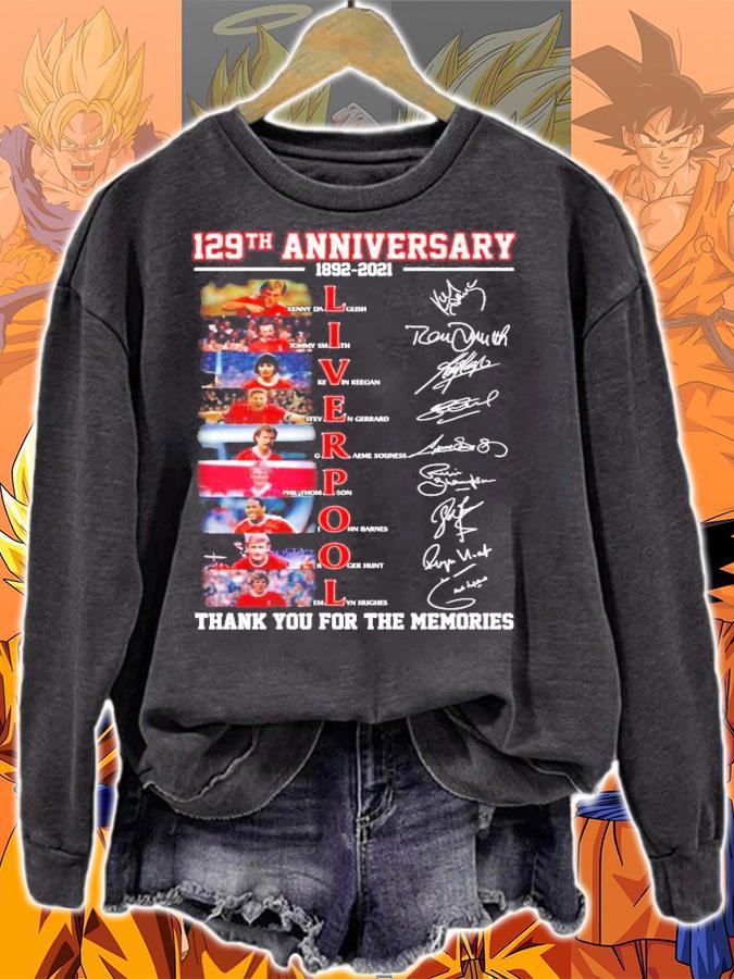 129th anniversary 1892-2021 Liverpool signatures shirt sweatshirt