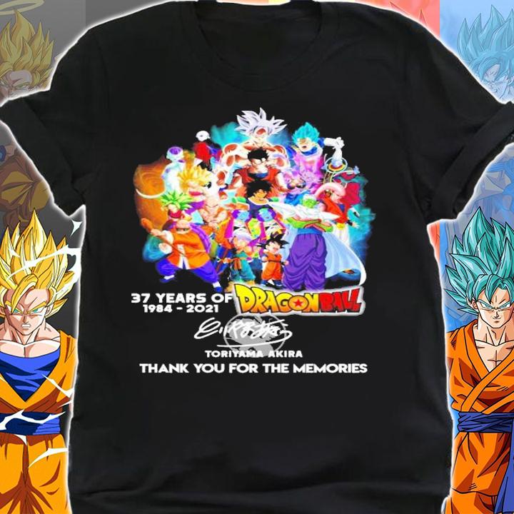 37 years of 1984-2021 Dragon Ball Toriyama Akira signature shirt shirt