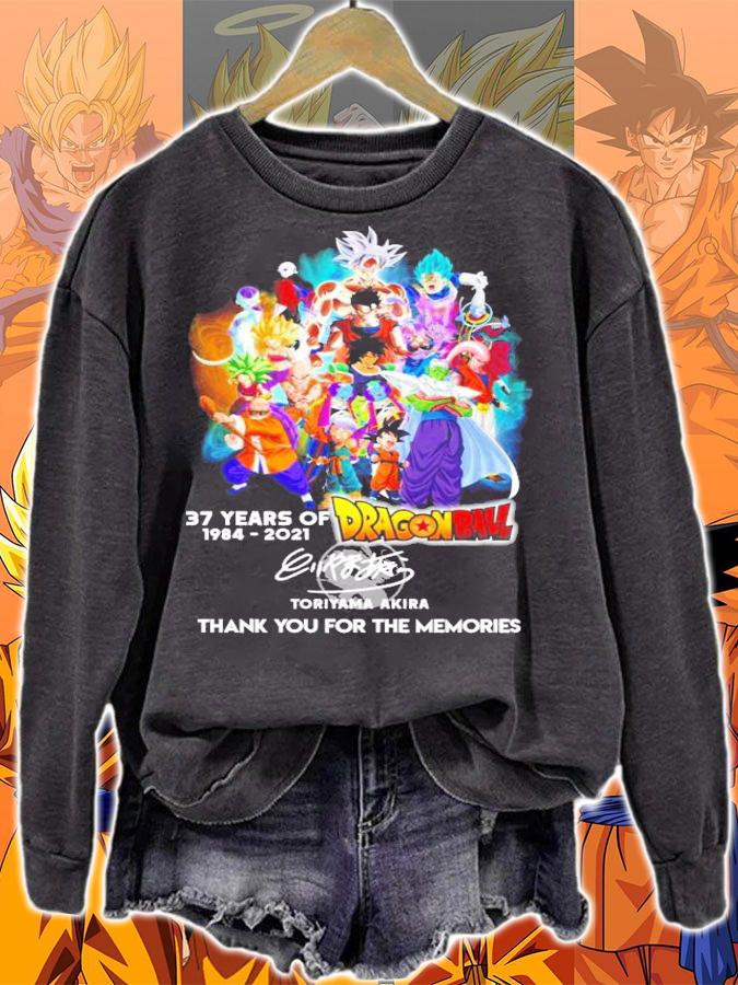 37 years of 1984-2021 Dragon Ball Toriyama Akira signature shirt sweatshirt